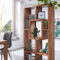 Finebuy Bücherregal Massiv Holz Sheesham 90 X 180 Cm Wohnzimmer For Regal Wohnzimmer