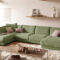 Kawola Sofa Madeline Wohnlandschaft U Form Cord Olivgrün Intended For Wohnlandschaft Cord